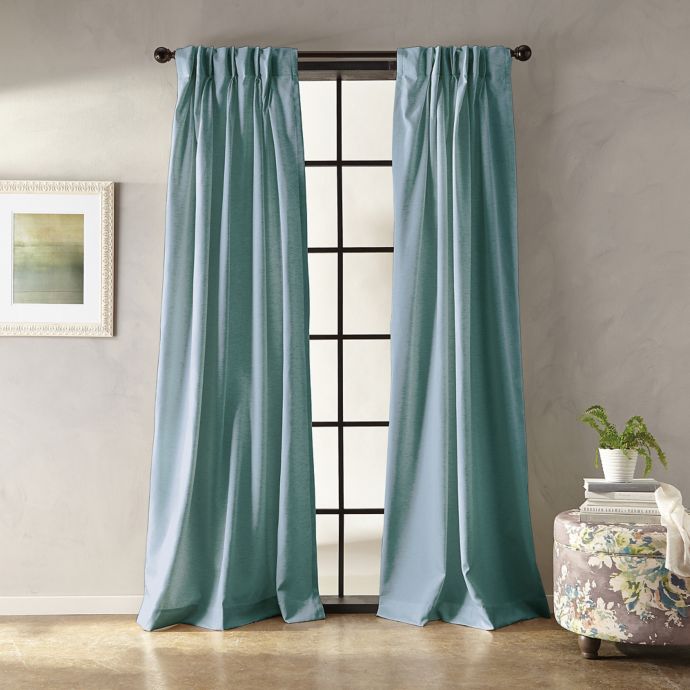 Botanical Solid Pinch Pleat Window Curtain Panel Bed Bath Beyond