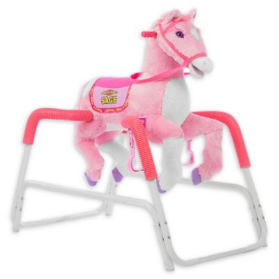 pink spring horse