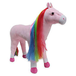 Rockin' Rider Rainbow Standing Horse in Pink
