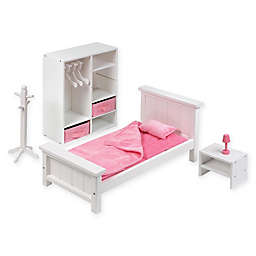 Badger Basket Doll Bedroom Furniture Set in White