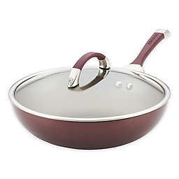 Circulon® Symmetry™ Nonstick 12-Inch Hard-Anodized Covered Essential Pan in Merlot