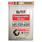 Alternate image 0 for Natural Home Brands& reg; Compostable Straws in Frost (Pack of 100)