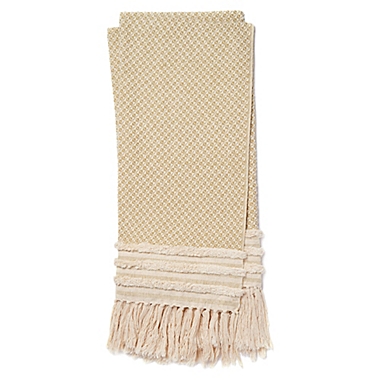 Magnolia Home by Joanna Gaines Mackie Throw Blanket in Gold/Ivory. View a larger version of this product image.