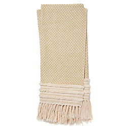 Magnolia Home by Joanna Gaines Mackie Throw Blanket in Gold/Ivory