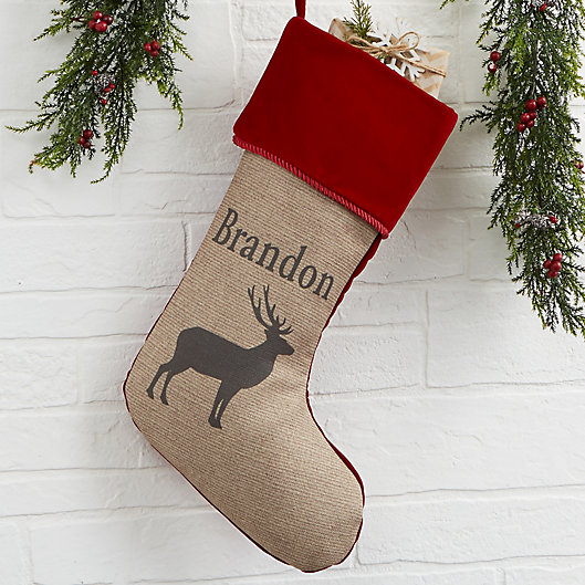 Alternate image 1 for Outdoorsmen Personalized Christmas Stocking
