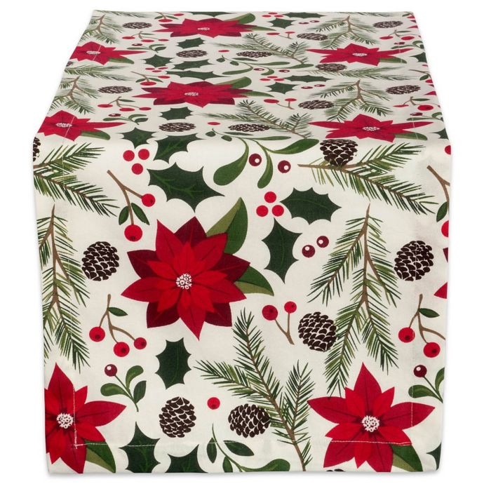Design Imports Woodland Christmas 108-Inch Table Runner | Bed Bath & Beyond