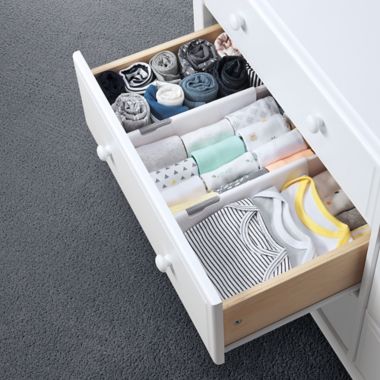 OXO tot&reg; Divider Drawer Organizer in White (Set of 2). View a larger version of this product image.