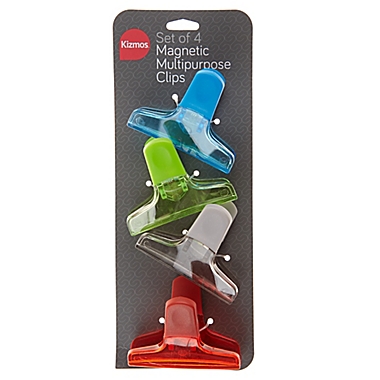KIZMOS&trade; 4-Piece Large Multicolor Bag Clip Set. View a larger version of this product image.