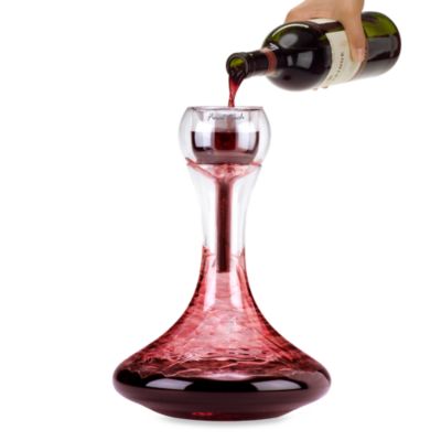 Details about   Wine Decanter Aerator Crystal Glass Wine Carafe with 2 ReD Wine Glasses 56 OZ 