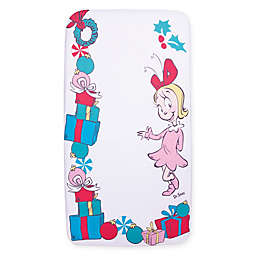Trend Lab® My Tiny Moments™ Dr. Seuss Cindy Lou Who Flannel Fitted Crib Sheet