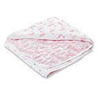 Alternate image 0 for aden + anais&trade; essentials Swans Muslin Receiving Blanket in Pink