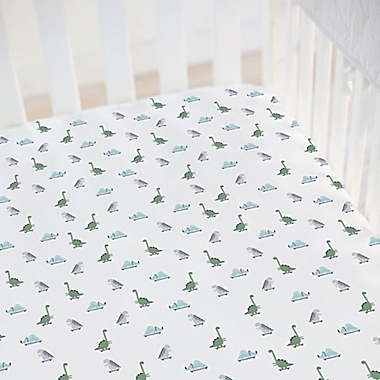 Hello Spud Dino Organic Cotton Fitted Crib Sheet. View a larger version of this product image.