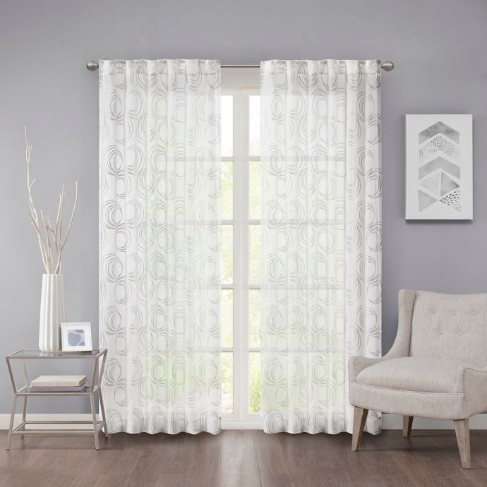 Regency Heights Cosma Rod Pocket/Back Tab Sheer Window Curtain Panel
