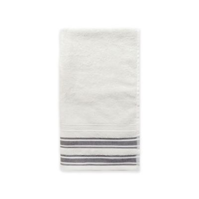 black and cream hand towels