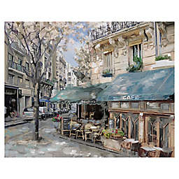Masterpiece Art Gallery Bistro de Paris I 22-Inch x 28-Inch Canvas Wall Art