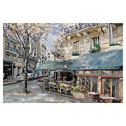 Masterpiece Art Gallery Bistro de Paris I 24-Inch x 36-Inch Canvas Wall Art