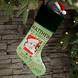 Baby's First Christmas Personalized Photo Stocking