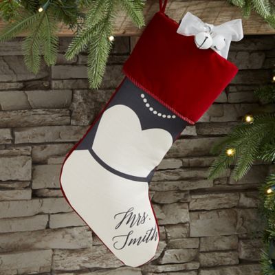 Bride &amp; Groom Personalized Christmas Stocking