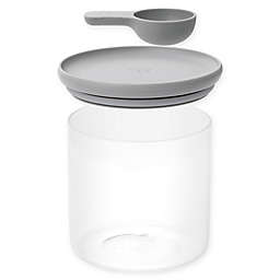 BergHOFF® Leo 38.4 oz. Covered Glass Food Container with Spoon in Grey