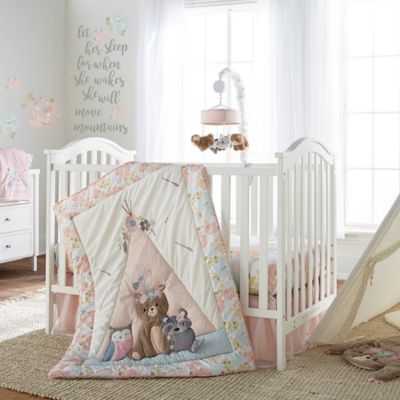 pink crib dust ruffle