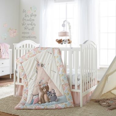 Levtex Baby&reg; Malia Bear Fitted Crib Sheet in White. View a larger version of this product image.