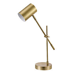 Globe Electric Pratt Reading/Desk Lamp in Brass