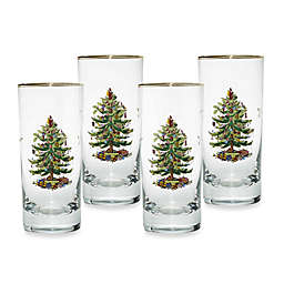 Spode® Christmas Tree Highball Glasses (Set of 4)