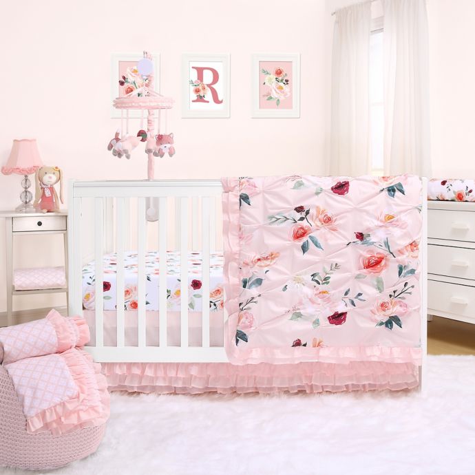 The Peanutshell™ Rose Crib Bedding Collection Bed Bath and Beyond Canada