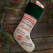 Special Delivery From Santa Personalized Christmas Stocking