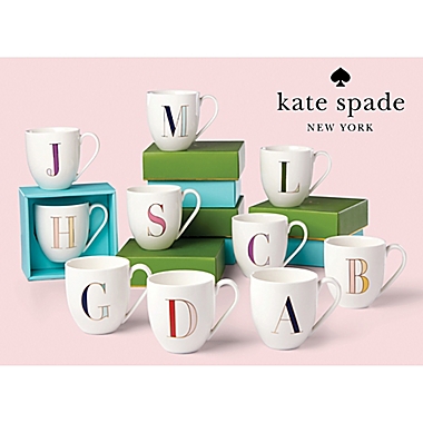 kate spade new york It&#39;s Personal&trade; Monogrammed Letter Mug Collection. View a larger version of this product image.