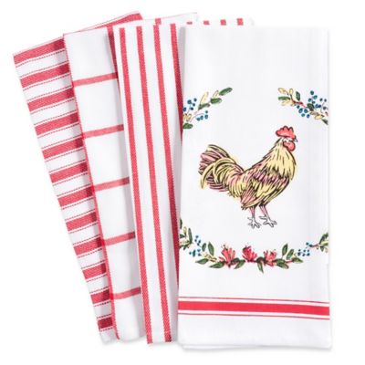 rooster kitchen linens