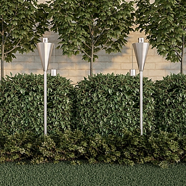 Pure Garden LED Landscape Lighting in Steel. View a larger version of this product image.