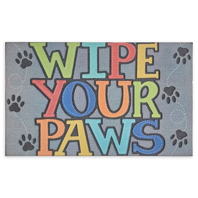 Mohawk Home Doorscapes Wipe Your Paws 18 X 30 Rubber Door Mat