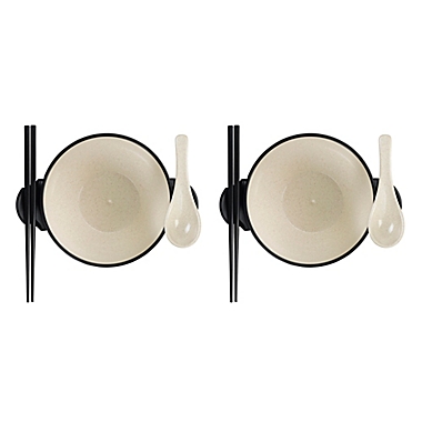 Ozeri&reg; 6-Piece Earth Ramen Bowl Set in Beige. View a larger version of this product image.