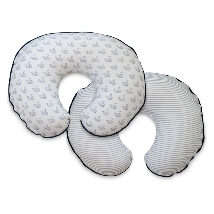 Boppy Little Whales Organic Fabric Slipcover In Grey Bed Bath