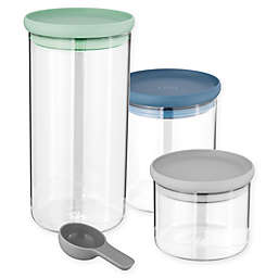 BergHOFF® Leo 3-Piece Covered Glass Food Container Set with Spoon