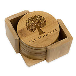 Stamp Out Round Tree Coasters (Set of 6)