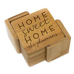 Stamp Out Square Home Sweet Home Coasters (Set of 6)