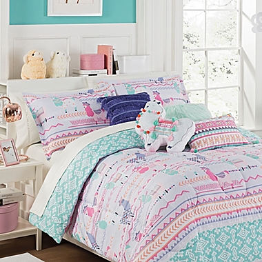 Waverly Kids La La Llama Reversible 2-Piece Twin Comforter Set. View a larger version of this product image.