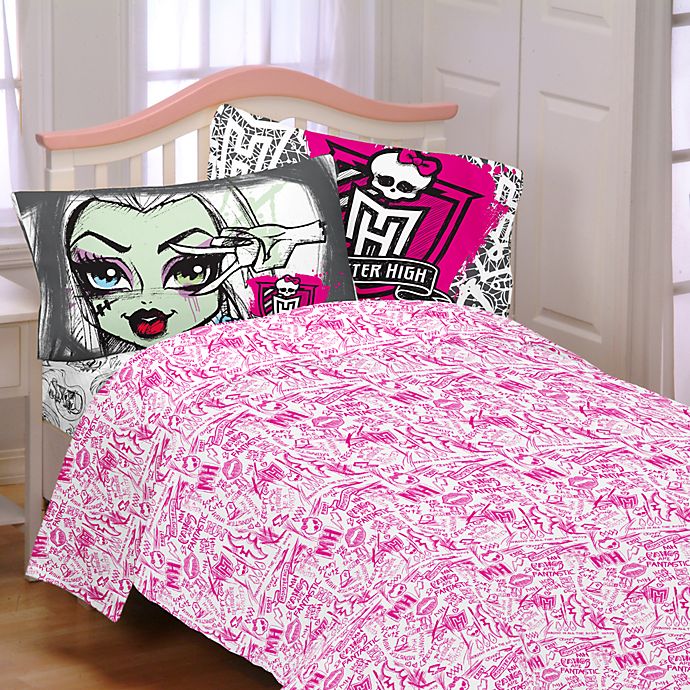 Mattel Monster High Twin Sheet Set, Twin Monster Bedding