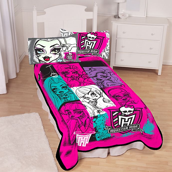 Mattel Monster High Twin Blanket, Monster High Twin Bedding