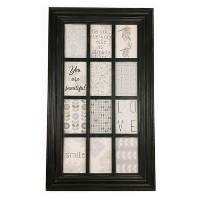 Melannco® 12Picture Collage Frame in Black Bed Bath & Beyond