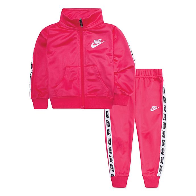 Nike® 2-Piece Tricot Track Jacket and Pant Set in Pink | Bed Bath & Beyond