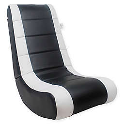 Loungie Adjustable Rockme Chair in Black/White