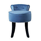 Alternate image 3 for Inspired Home Velvet Delia Chair