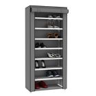 Alternate image 0 for Sunbeam&reg; 8-Tier Covered Shoe Rack  in Grey