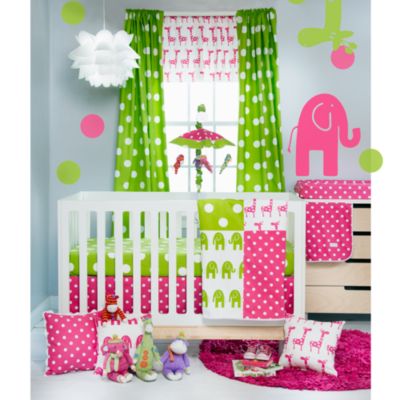 polka dot crib bedding set