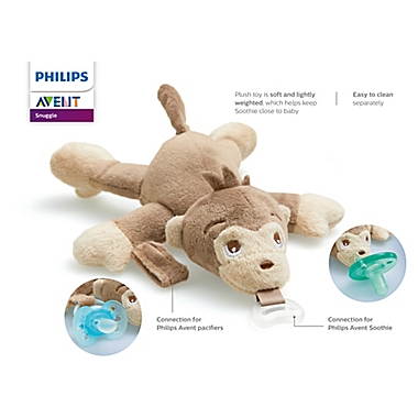 Philips Avent Soothie Snuggle Monkey Pacifier. View a larger version of this product image.