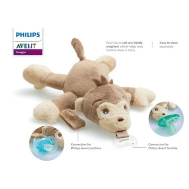 Philips Avent Soothie Snuggle Monkey Pacifier. View a larger version of this product image.