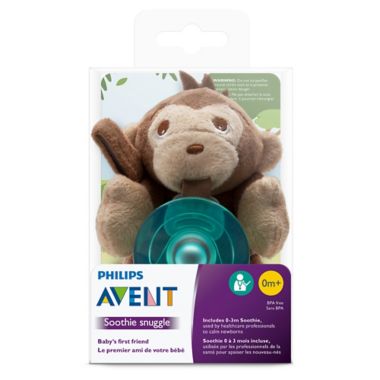 Philips Avent Soothie Snuggle Monkey Pacifier. View a larger version of this product image.